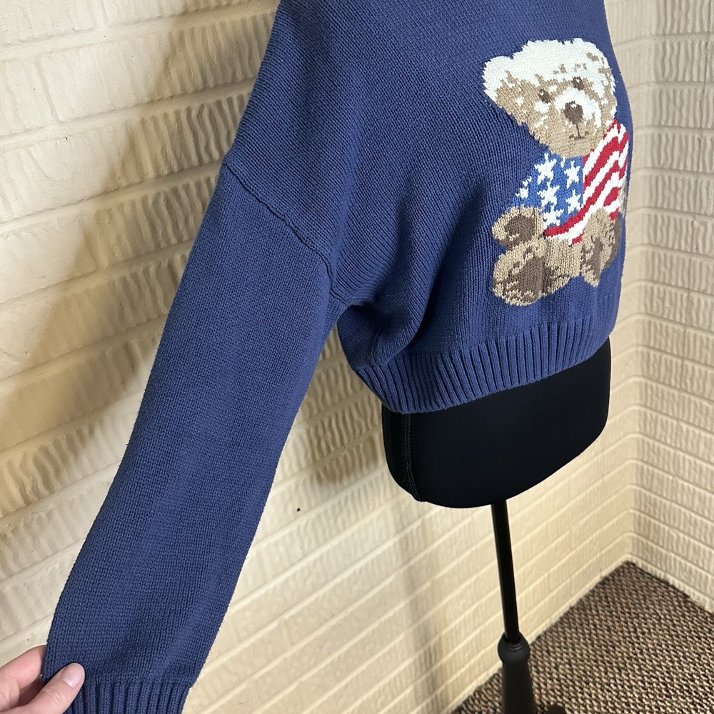 Grayson Threads Blue Teddy Bear Sweater - Picture 4 of 7
